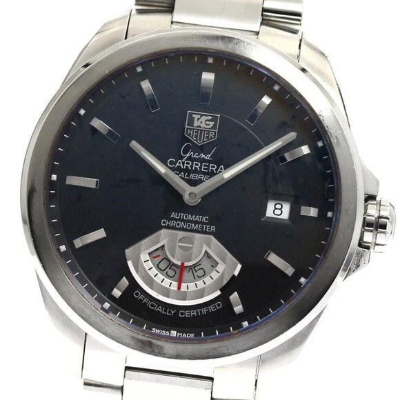 TAG HEUER Grand Carrera WAV511A Caliber 6 black Dial Automatic Men's_883080 - Picture 1 of 6